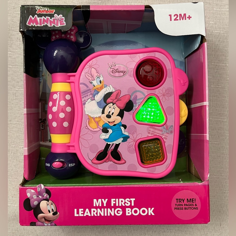 Disney junior MINNIE learning book with sound and lights. 12M +